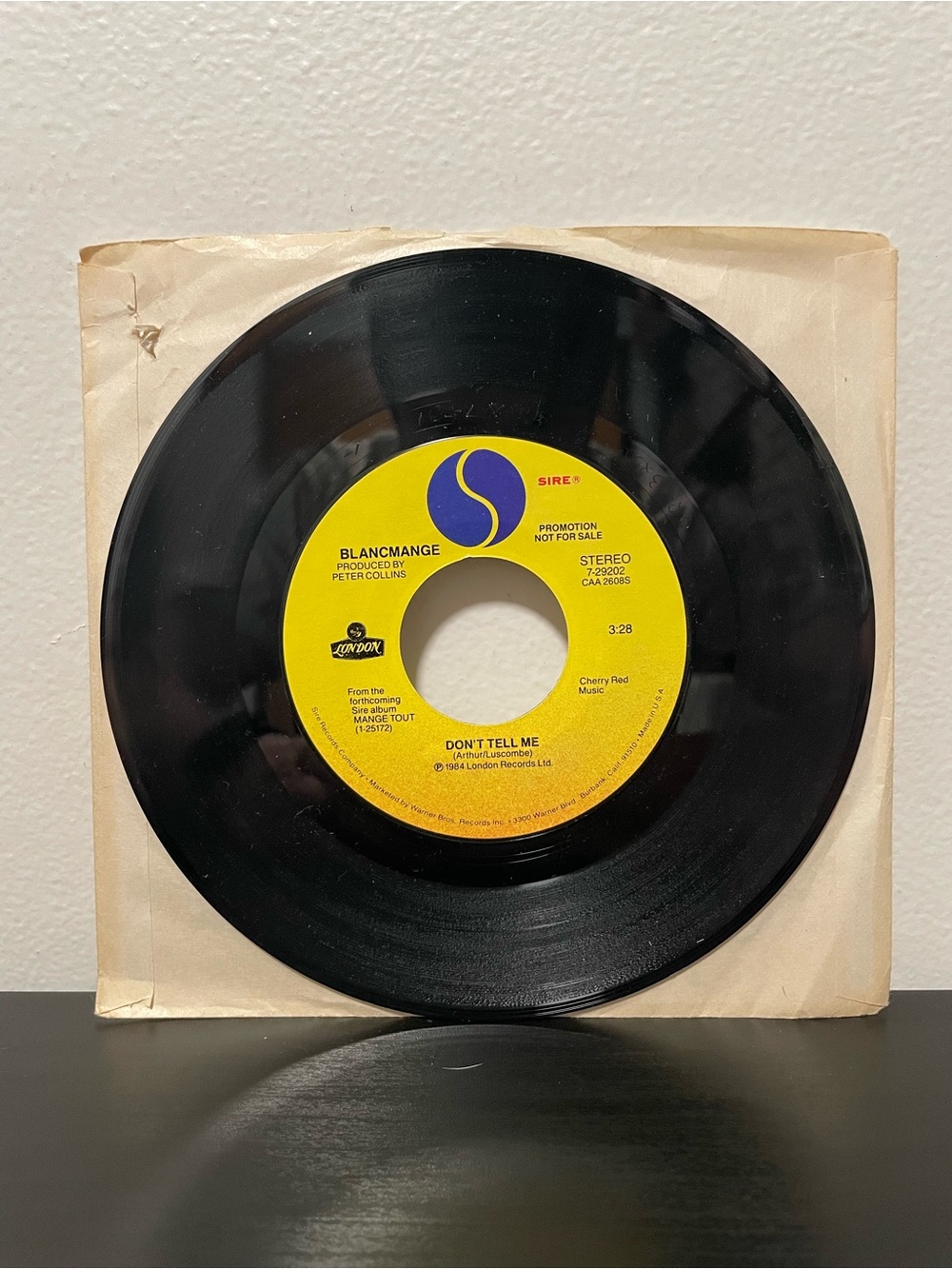 Blancmange Don’t Tell Me 45 RPM Vinyl Record 7” Promo NEW Sire Single 1984